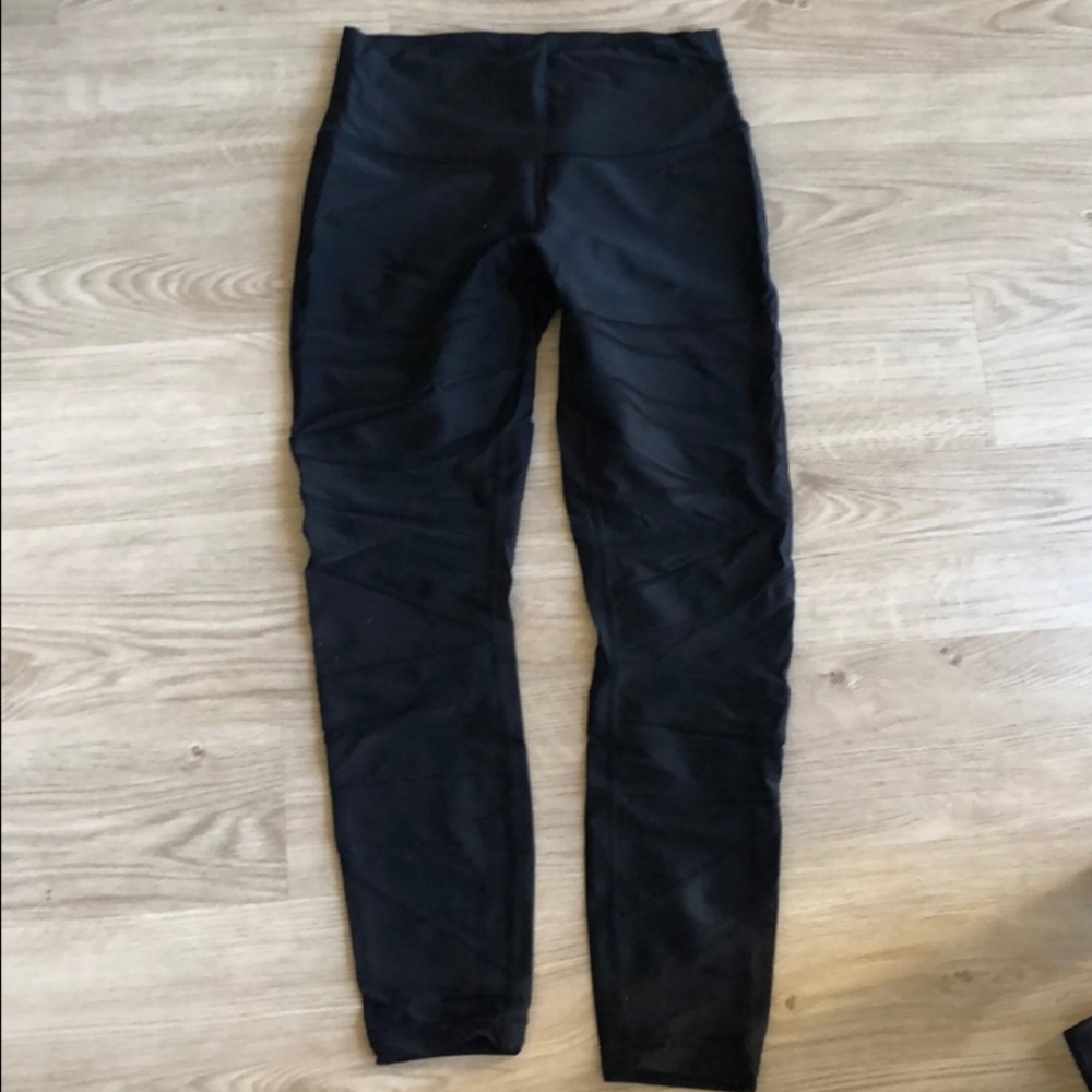 Lululemon🍋☆ Wunder Under High Rise Moto Mesh Dots